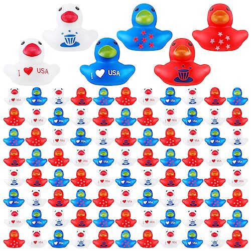Deekin Patriotische Gummiente, 300 Stück, 4,9 cm, Unabhängigkeitstag, kleine Dusche, Sternschwimmer, Gummienten für Gedenktag, Babyparty, Sommerparty Deekin Patriotische Gummiente, 300 Stück, 4,9 cm, Unabhängigkeitstag, kleine Dusche, Sternschwimmer, Gummienten für Gedenktag, Babyparty, Sommerparty von Deekin