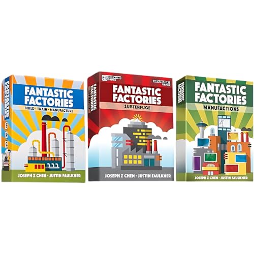 Deep Water Games, Fantastic Factories The Board Game Bundle: Core Game, Manufactions, and Subterfuge Expansions (3 Items) von Deep Water Games