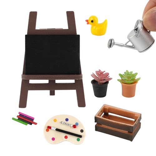 Puppenhaus Zubehör, Wichtel Zubehör Weihnachten Wichtelzubehör Weihnachtswichtel Zubehör Miniatur Mal Kunst Set für Kinder DIY Deko - Kleine Ente Puppenhaus Zubehör, Wichtel Zubehör Weihnachten Wichtelzubehör Weihnachtswichtel Zubehör Miniatur Mal Kunst Set für Kinder DIY Deko - Kleine Ente von Deepton
