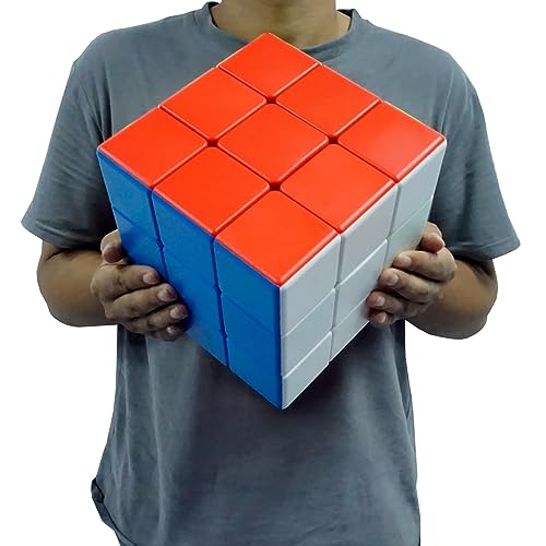 Übergroßer Zauberwürfel Cube 18cm 3x3x3 Farbe ohne Aufkleber Mattes 3D-Puzzle Big Cube Puzzle Spielzeug Tolles Geschenk für Freunde. (farbig, 18) von Deer Eastern