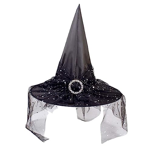 Witch Hat, Black Witch Hats Costume Accessories, Wizard Hat Decoration Costume Cosplay,Cosplay Headgear, Holiday Costume Accessories Witch Hat, Black Witch Hats Costume Accessories, Wizard Hat Decoration Costume Cosplay,Cosplay Headgear, Holiday Costume Accessories von Deerul