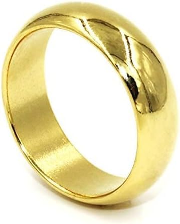 Defgeph Magic Magnetic Ring PK Ring for Professional Magician Stage Magic Tricks Props Accessory Gimmick Props (Golden Cambered,18mm) von Defgeph