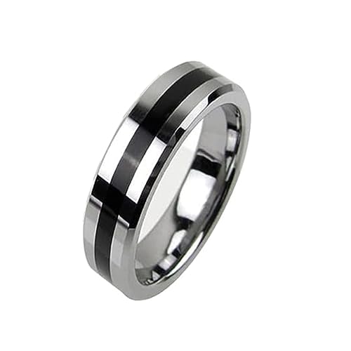 Defgeph Magic Magnetic Ring PK Ring for Professional Magician Stage Magic Tricks Props Accessory Gimmick Props (Silver/Black,21mm) von Defgeph