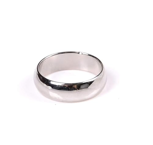 Defgeph Magic Magnetic Ring PK Ring for Professional Magician Stage Magic Tricks Props Accessory Gimmick Props (Silver Cambered,21mm) von Defgeph