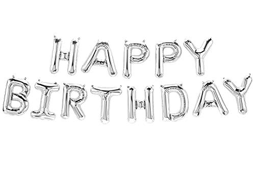Happy Birthday Luftballon Schriftzug Girlande Folienballons zum Geburtstag Geburtstagsdekoration XXL Buchstaben mit 40cm Happy Birthday Luftballon Schriftzug Girlande Folienballons zum Geburtstag Geburtstagsdekoration XXL Buchstaben mit 40cm von Deggelbam