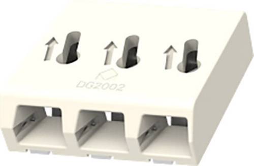 Degson DG2002-4.0-03P-11-00AH SMD-Leiterplattenklemme 0.75mm² Polzahl (num) 3 Weiß 100St. von Degson