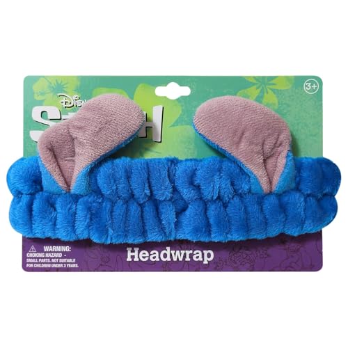Dehott Stitch Stirnband für Kinder Flauschiges Haarband mit Ohren Stitch Haarband mit Ohren Weiches Plüsch-Stirnband für Make-up, Spa & Cosplay | Lustige Stitch Sachen & Geburtstagsdeko von Dehott