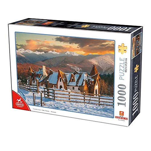 Deico Games 76052 Landscape Puzzle 1000 Romania Clay Castle, Multicolor von Deico Games
