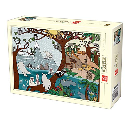Deico Games 76410 Puzzle 1000 pcs Nature Summer and Winter, Multicolor von BABALI