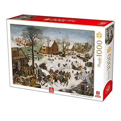 Deico Games 5947502876649 Art Puzzle 1000 Pieter Breughel Elder The Numbering at Bethlehem, Multicolor von Deico Games