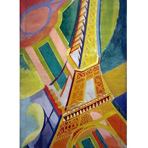 Deico Games 77554 Puzzle 1000 pcs Robert Delaunay Tour Eiffel, Multicolored von Deico Games