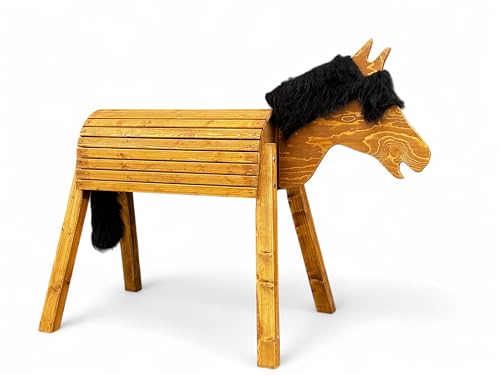 Dein Holzpferd Mia Kastanie 100cm für draußen Reitpferd Garten Voltigierbock für Kinder, Stehpferd groß, Gartenpferd hangefertigt aus Deutschland, Voltigierpferd Holzpony mit Mähne Dein Holzpferd Mia Kastanie 100cm für draußen Reitpferd Garten Voltigierbock für Kinder, Stehpferd groß, Gartenpferd hangefertigt aus Deutschland, Voltigierpferd Holzpony mit Mähne von Dein Holzpferd