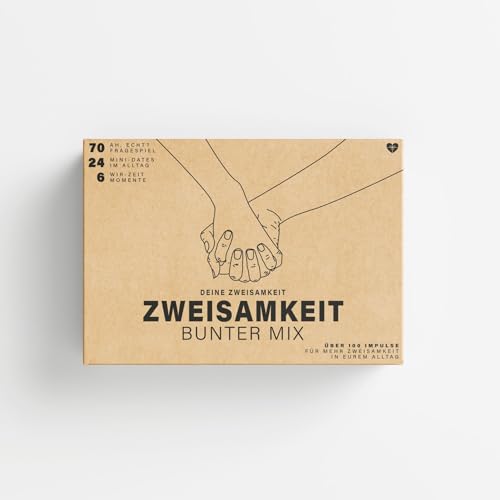 Deine Zweisamkeit-Box | Bunter Mix | Über 180 Tage Mini-Dates, Challenges & Erlebnisse für Paare | Für mehr Paarzeit im Alltag Hochzeit, Geburtstag | Made in Germany von Deine Zweisamkeit