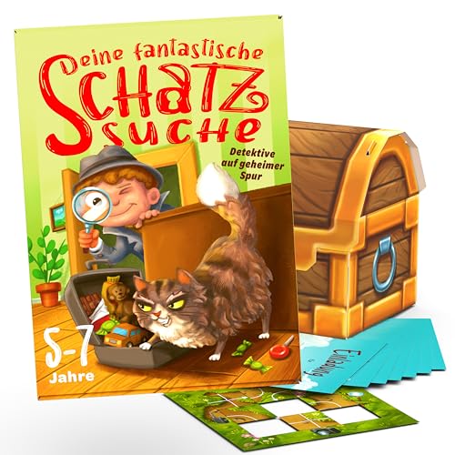 Deine fantastische Schatzsuche – Schnitzeljagd Spiel für 1 bis 7 Kinder von 5 bis 7 Jahren – Komplettset/Kindergeburtstag Spiele/Schnitzeljagd Kinder - Detektive auf geheimer Spur Deine fantastische Schatzsuche – Schnitzeljagd Spiel für 1 bis 7 Kinder von 5 bis 7 Jahren – Komplettset/Kindergeburtstag Spiele/Schnitzeljagd Kinder - Detektive auf geheimer Spur von Deine fantastische Schatzsuche