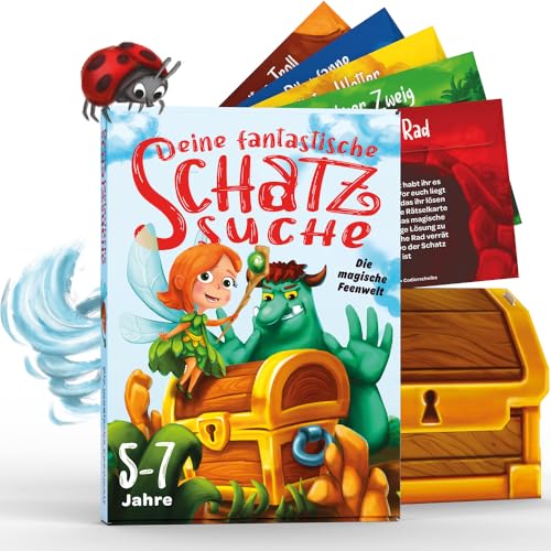 Deine fantastische Schatzsuche – Die magische Feenwelt – Schnitzeljagd Spiel für 1 bis 7 Kinder von 5 bis 7 Jahren – Lernspiel/Kindergeburtstag Spiele/Schnitzeljagd Kinder von Deine fantastische Schatzsuche