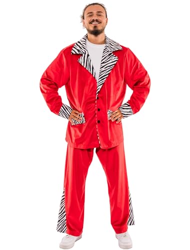 Deiters Anzug Zebra Print Herren rot L/XL von Deiters