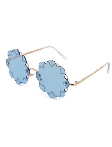 Brille Blume blau von Deiters