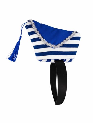 Deiters Haarreif Mini Komiteemütze gestreift Damen weiß/blau von Deiters