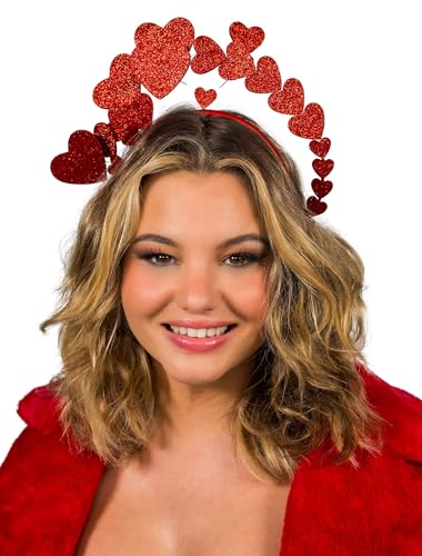 Deiters Haarreif mit Herzen Glitzer rot Deiters Haarreif mit Herzen Glitzer rot von Deiters