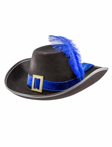 Deiters Hut Musketier mit Feder schwarz/blau 61 von Deiters