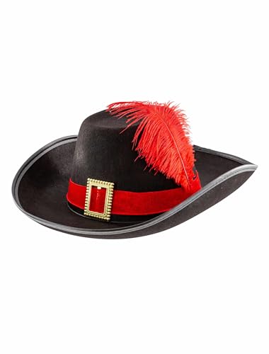 Deiters Hut Musketier mit Feder schwarz/rot 61 Deiters Hut Musketier mit Feder schwarz/rot 61 von Deiters