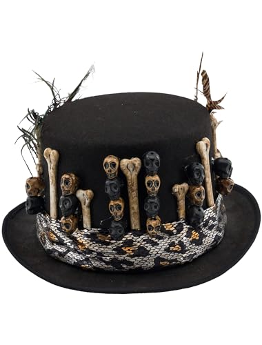 Deiters Hut mit Knochen und Totenköpfen schwarz one size von Deiters