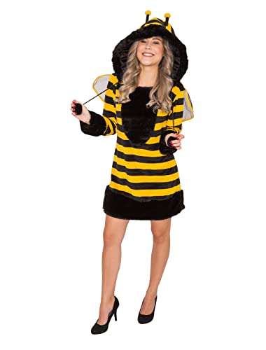 Deiters Kleid Plüsch Biene mit Kapuze Damen 46/48 von Deiters