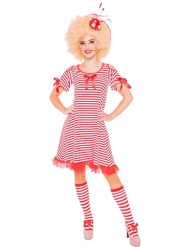 Deiters Kleid shoulder-cut mit Schleifen Damen rot/weiß S/M Deiters Kleid shoulder-cut mit Schleifen Damen rot/weiß S/M von Deiters