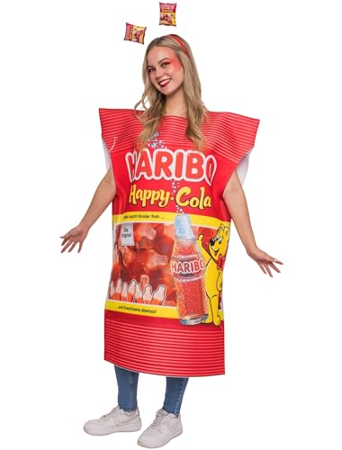 Deiters Kostüm HARIBO Happy-Cola Erwachsene bunt one size von Deiters