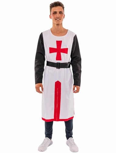 Deiters Kostüm Ritter mit Kreuz Herren schwarz/weiß/rot S/M Deiters Kostüm Ritter mit Kreuz Herren schwarz/weiß/rot S/M von Deiters