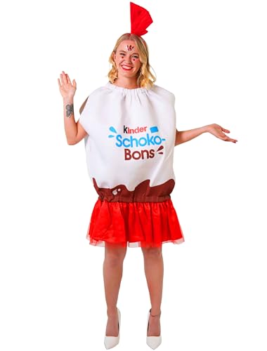 Deiters Kostüm kinder Schoko-Bons Erwachsene rot/weiß one size von Deiters