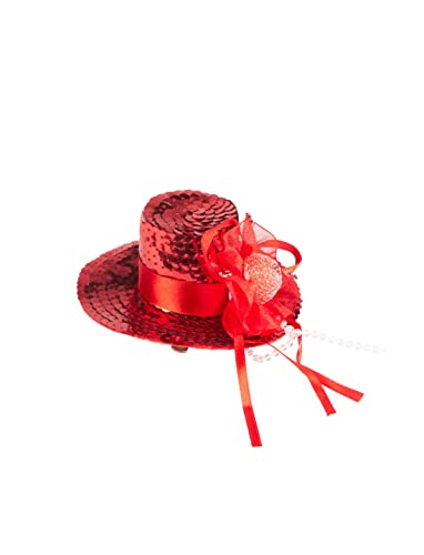 Deiters Mini Hut mit Haarclip rot one size von Deiters