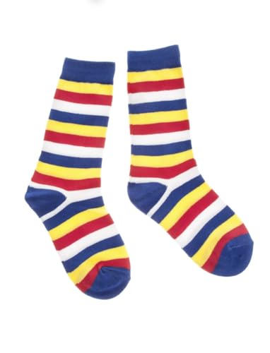 Socken gestreift rot/weiß/blau/gelb 41-46 von Deiters