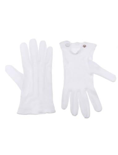 Handschuhe Baumwolle mit Knopf weiß L Handschuhe Baumwolle mit Knopf weiß L von Deiters