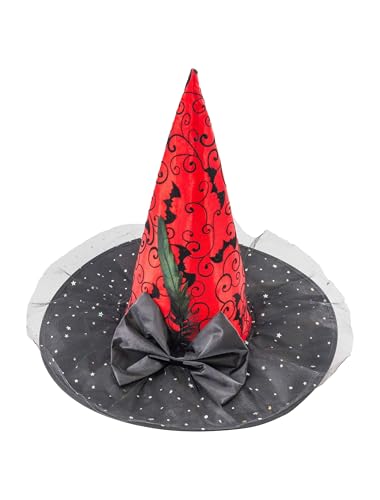 Deiters Hexenhut Fledermaus mit Schleife schwarz/rot one size Deiters Hexenhut Fledermaus mit Schleife schwarz/rot one size von Deiters