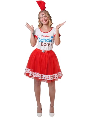 Petticoat kinder Schoko-Bons Damen rot 2XL/3XL von Deiters