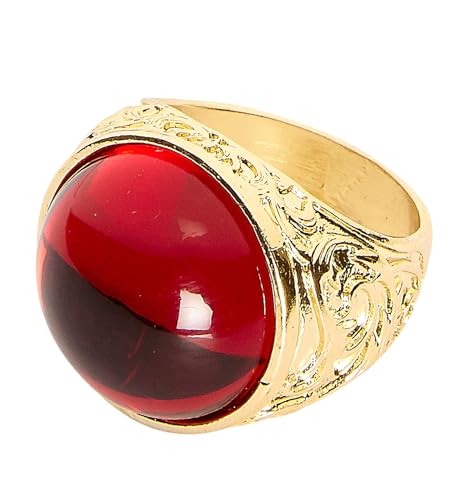 W WIDMANN MILANO Party Fashion 46740 - Ring mit rotem Stein, Kostümaccessoire, Pirat, Seeräuber, Halloween, Karneval, Mottoparty W WIDMANN MILANO Party Fashion 46740 - Ring mit rotem Stein, Kostümaccessoire, Pirat, Seeräuber, Halloween, Karneval, Mottoparty von W WIDMANN MILANO Party Fashion