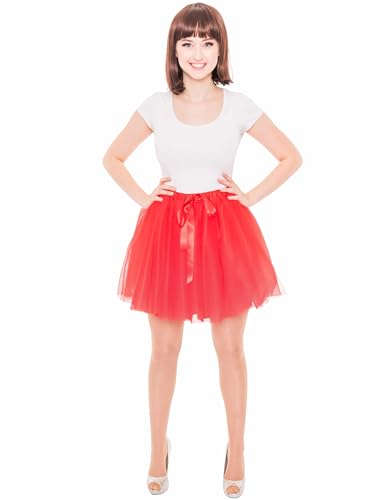 Tüllrock Damen rot one size Tüllrock Damen rot one size von Deiters