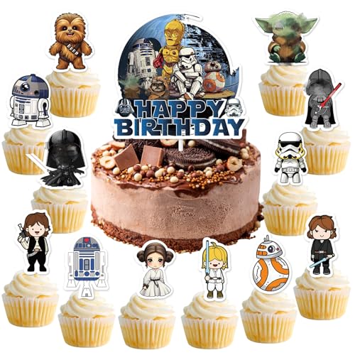25 Stück Tortendeko Geburtstag, Themed Happy Birthday Tortendeko Mädchen Junge, Papier Cake Topper Geburtstag, Niedlich Kuchen Deko für Geburtstags Dekoration, Kuchenaufstecker fur Kinder 25 Stück Tortendeko Geburtstag, Themed Happy Birthday Tortendeko Mädchen Junge, Papier Cake Topper Geburtstag, Niedlich Kuchen Deko für Geburtstags Dekoration, Kuchenaufstecker fur Kinder von Dekewe
