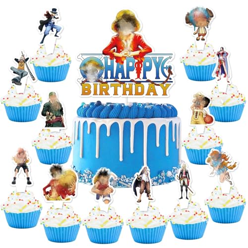 25 Stück Tortendeko Geburtstag, Themed Happy Birthday Tortendeko Mädchen Junge, Papier Cake Topper Geburtstag, Niedlich Kuchen Deko für Geburtstags Dekoration, Kuchenaufstecker fur Kinder 25 Stück Tortendeko Geburtstag, Themed Happy Birthday Tortendeko Mädchen Junge, Papier Cake Topper Geburtstag, Niedlich Kuchen Deko für Geburtstags Dekoration, Kuchenaufstecker fur Kinder von Dekewe
