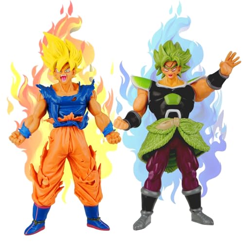 2 Stück Goku Figur - Dragon Ball Super Actionfiguren, 17 cm, Mehrfarbig, perfekt für Kinder Geburtstag Geschenk, Desktop Dekoration von Dekewe