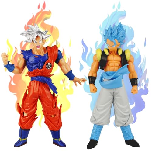 2 Stück Goku Figur - Dragon Ball Super Actionfiguren, 17 cm, Mehrfarbig, perfekt für Kinder Geburtstag Geschenk, Desktop Dekoration von Dekewe