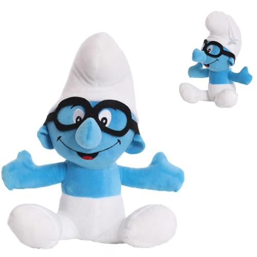Dekewe Smurfs Plüschtier, 23CM Schlümpfe Kuscheltier Anime Cartoon Plüschtiere, Plüsch Puppe Spielzeug, Kinder Figur Plüschtiere Gestopft Tierspielzeug Für Jungen Mädchen von Dekewe