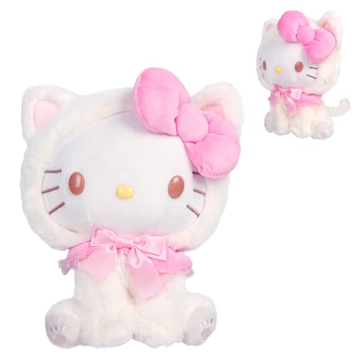 Kit-ty Plüsch Kuscheltier Cartoon Puppe Spielzeug Kinder Plüschtiere Soft Stuffed Animal Doll, Mini Kinder Figur Plüschtiere, Plüsch Puppe Spielzeug, Gestopft Tierspielzeug Für Jungen Mädchen von Dekewe