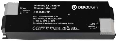 Deko Light BASIC, DIM, CC, D105040NTF/40W LED-Treiber Konstantstrom 40W 1050mA 19 - 38V 1St. von Deko Light