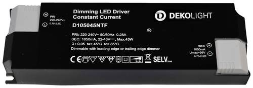 Deko Light BASIC, DIM, CC LED-Treiber Konstantstrom 45W 1.05A 22 - 43 V/DC 1St. von Deko Light