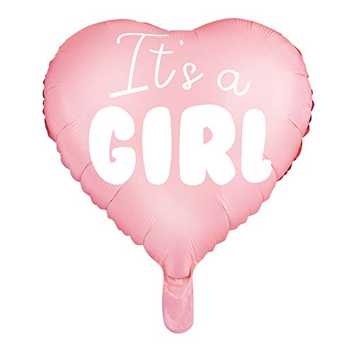 1 Stück It's a Girl Folienballon Herz in Hellrosa 45cm Baby Shower Deko 1 Stück It's a Girl Folienballon Herz in Hellrosa 45cm Baby Shower Deko von DekoHaus