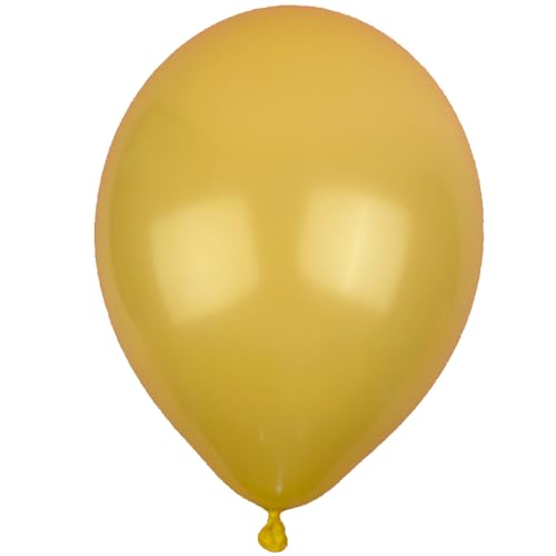100 Stück Latex Luftballons, Größe 33cm, Pastel Yellow von DekoHaus