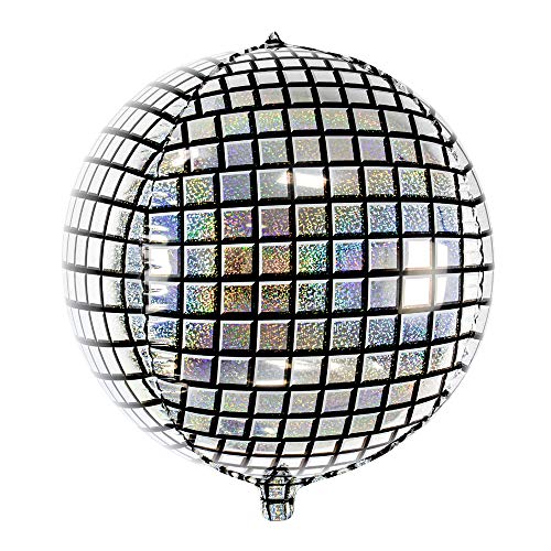 Holografischer Folienballon Disco-Kugel, Größe: 40cm, Helium Ballon Discokugel Holografischer Folienballon Disco-Kugel, Größe: 40cm, Helium Ballon Discokugel von DekoHaus