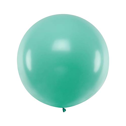 DekoHaus Riesenballons XXL 100 cm Helium Luftballons Farbe wählbar (Mintgrün) von DekoHaus
